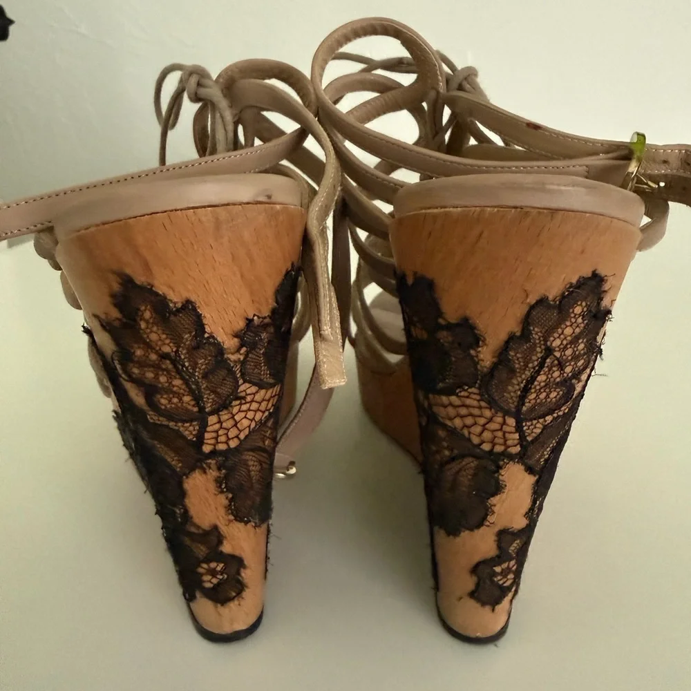 Valentino wedge heels EUC
